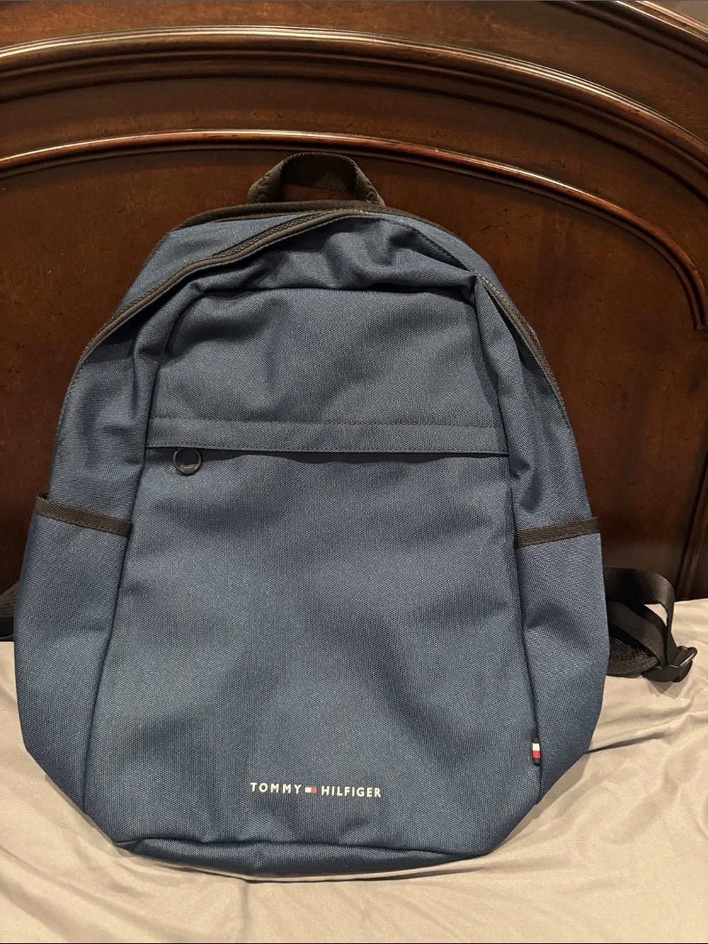 Tommy Hilfiger Blue Everyday Backpack with Front Pocket